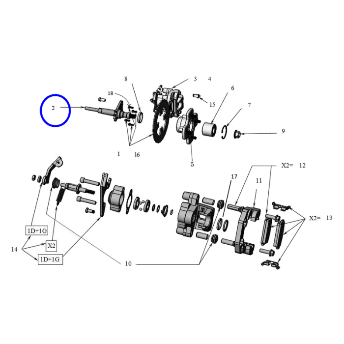 1010672 Albero mozzo ruota posteriore Ligier Microcar JS50 Due Ixo