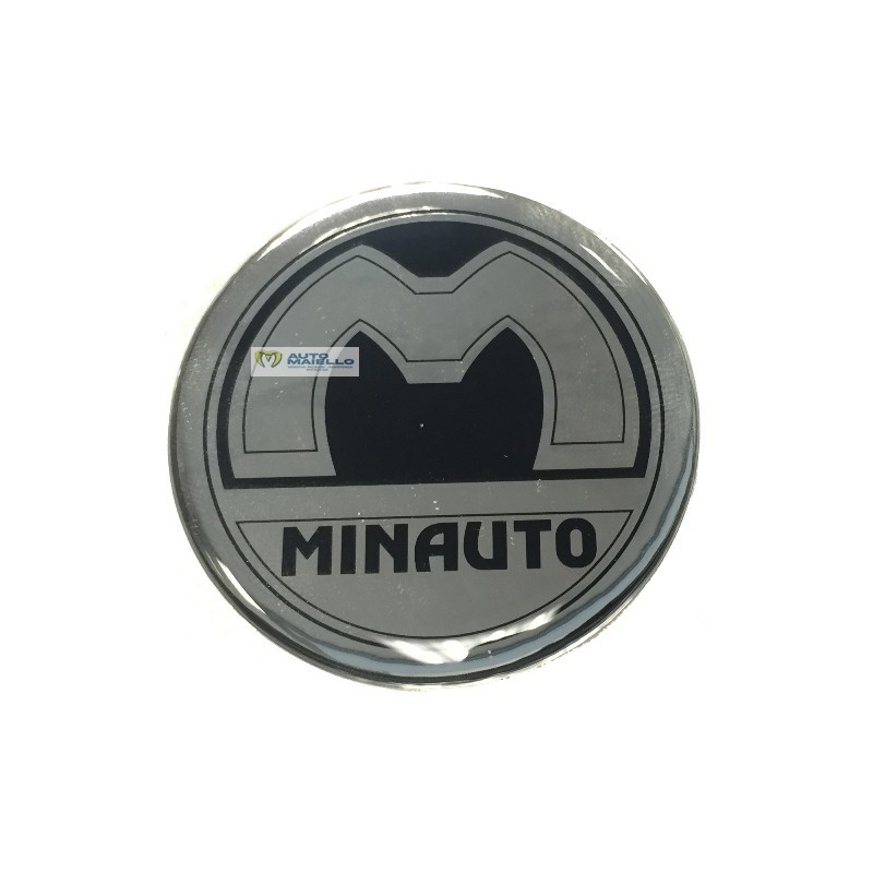 6XA081 Adesivo logo tappo ruota Minauto SV43CF