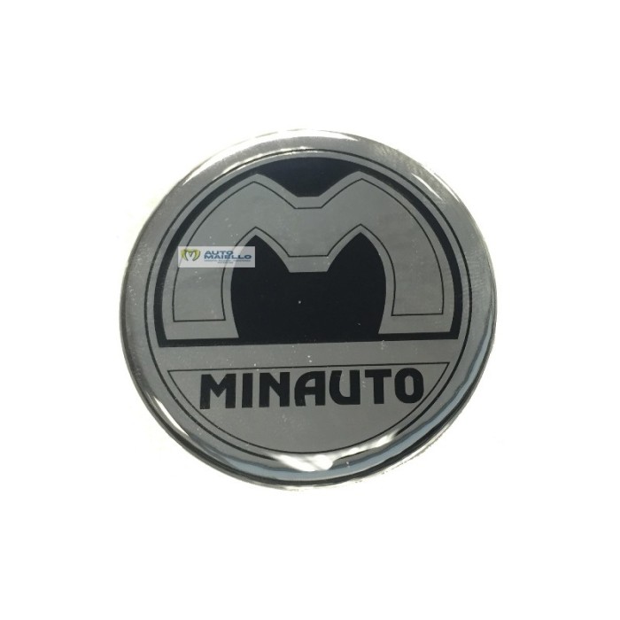 6XA081 Adesivo logo tappo ruota Minauto SV43CF
