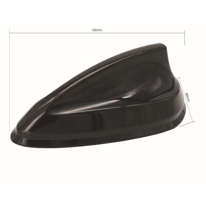 Antenna Shark BIG squalo adesiva 19cm adat. Aixam Microcar Ligier  Minicar Chatenet Casalini Grecav
