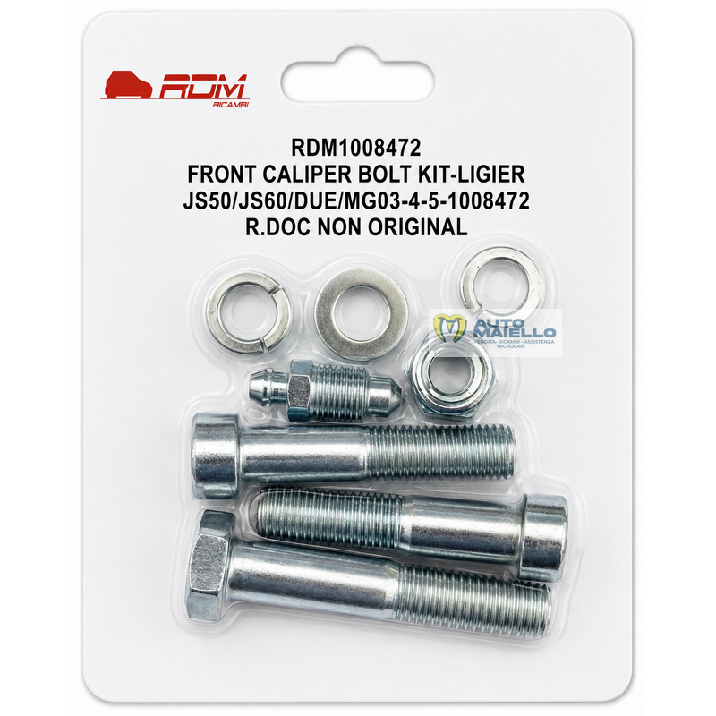 KIT VITI PINZA FRENO ANTERIORE LIGIER JS50 IXO DUE MICROCAR MGO