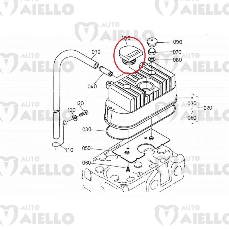 Tappo olio motore kubota z402 z482 aixam