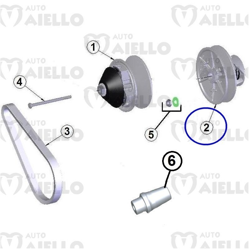 321bf024 Puleggia variatore cambio Aixam 721 City Impulsion Vision Sensation