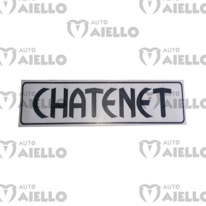 Adesivo logo paraurti Chatenet ch26