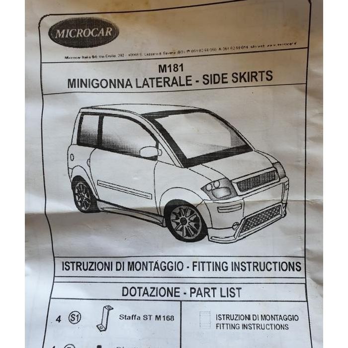 Kit minigonne sportive tuning Microcar MC1