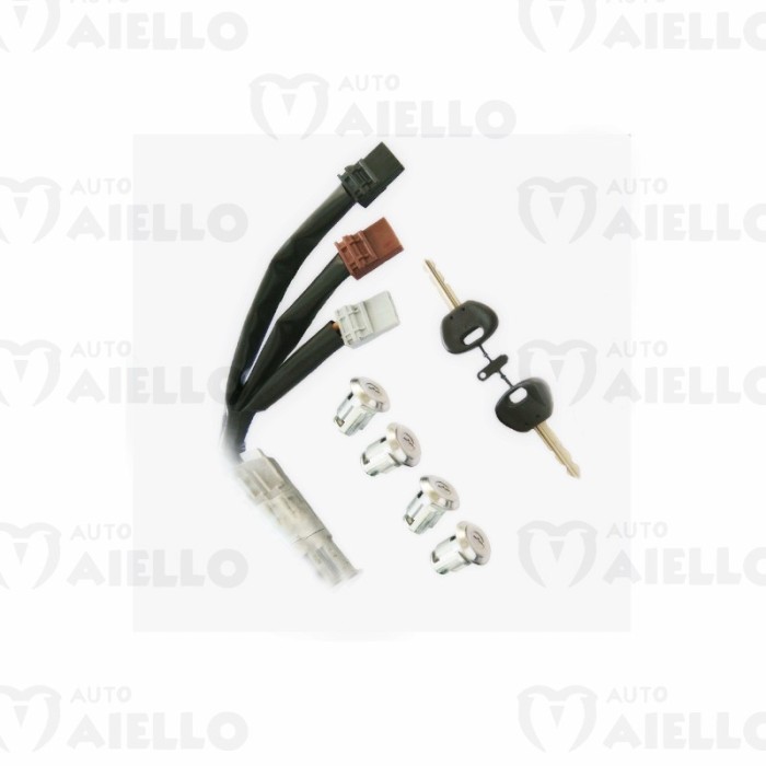 4mb019a Blocchetto avviamento accensione completo di nottolini Aixam Furgone Multitrack Mega