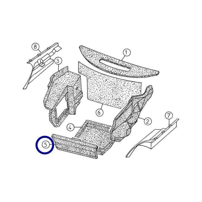 7AA426 Insonorizzazione moquette motore Aixam 721 741 751 City