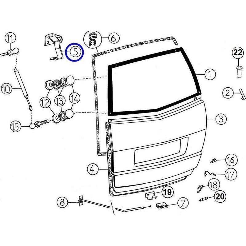 7K169A Cerniera portellone Aixam Crossline 300 400 500.5