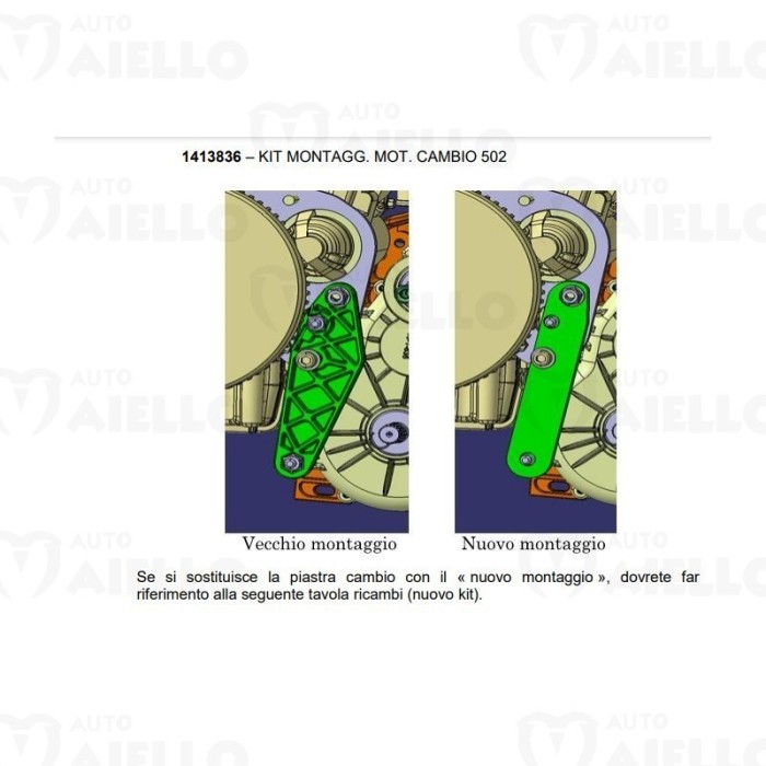 1403391 STAFFA SUPPORTO CAMBIO SCATOLA VELOCITA LIGIER