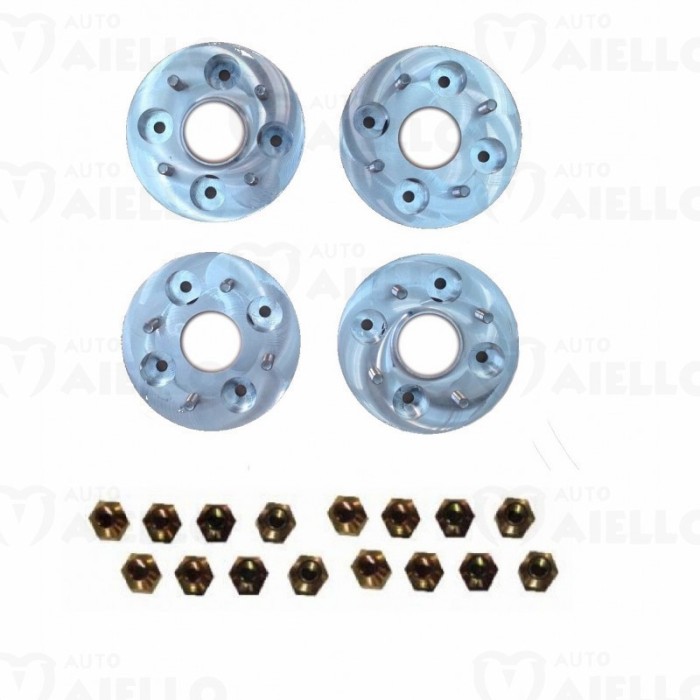 KIT TUNING 4 DISTANZIALI RUOTA INTERASSE 100mm + BULLONERIA LIGIER MICROCAR CHATENET