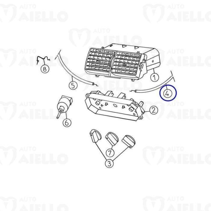 2aa028 Cavo rubinetto riscaldamento stufa aixam 721 city