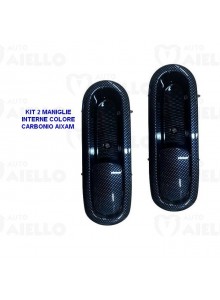 Maniglie porta interna dx sx carbonio tuning aixam 721 741 751 city coupe fino al 2016 gto gti