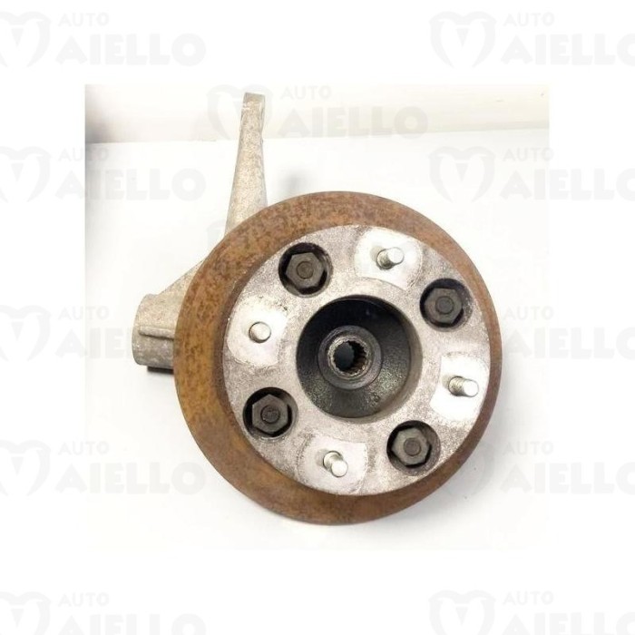 Portamozzo alluminio ant. sx completo mozzo e disco 210 Aixam 400 500 721 741 city crossline scouty multitruck