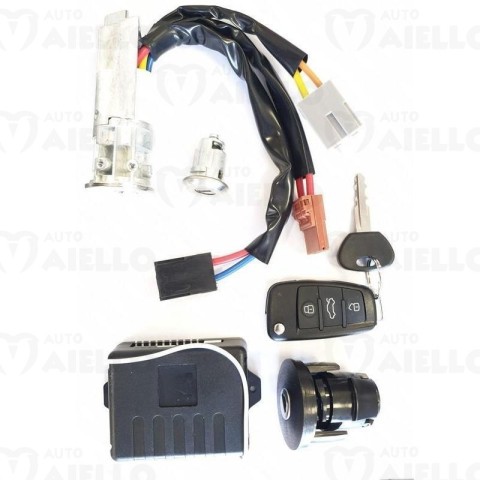 Kit serrature Aixam blocchetto + telecomando +centralina + tappo gasolio + nottolino porta Vision Sensation