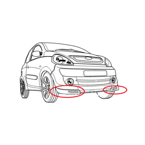 MODANATURA PARAURTI ANT. DESTRA MICROCAR M.GO 2