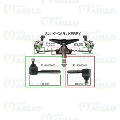TESTINA STERZO SCATOLA GUIDA DESTRA CASALINI KERRY