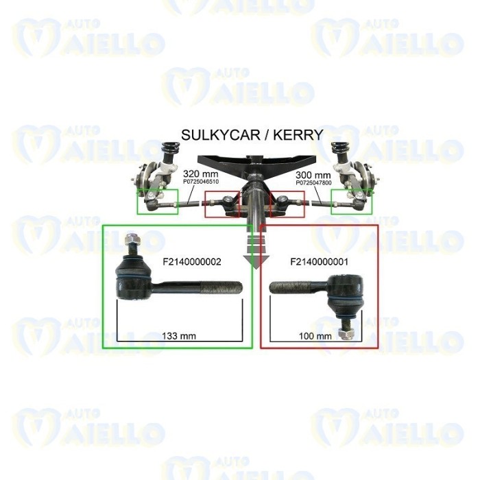 TESTINA STERZO SCATOLA GUIDA DESTRA CASALINI KERRY