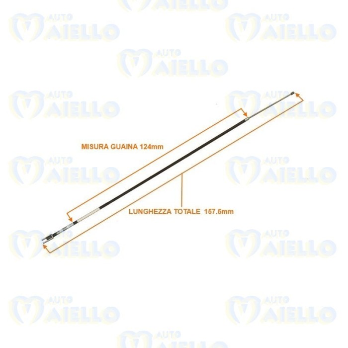 CAVO FILO FRENO A MANO MICROCAR MC2 157,5 CM