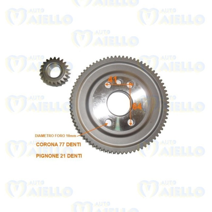 KIT CORONA Z77 PIGNONE Z21 1:11 RIDUTTORE STILFRENI BELLIER JDM LIGIER MICROCAR