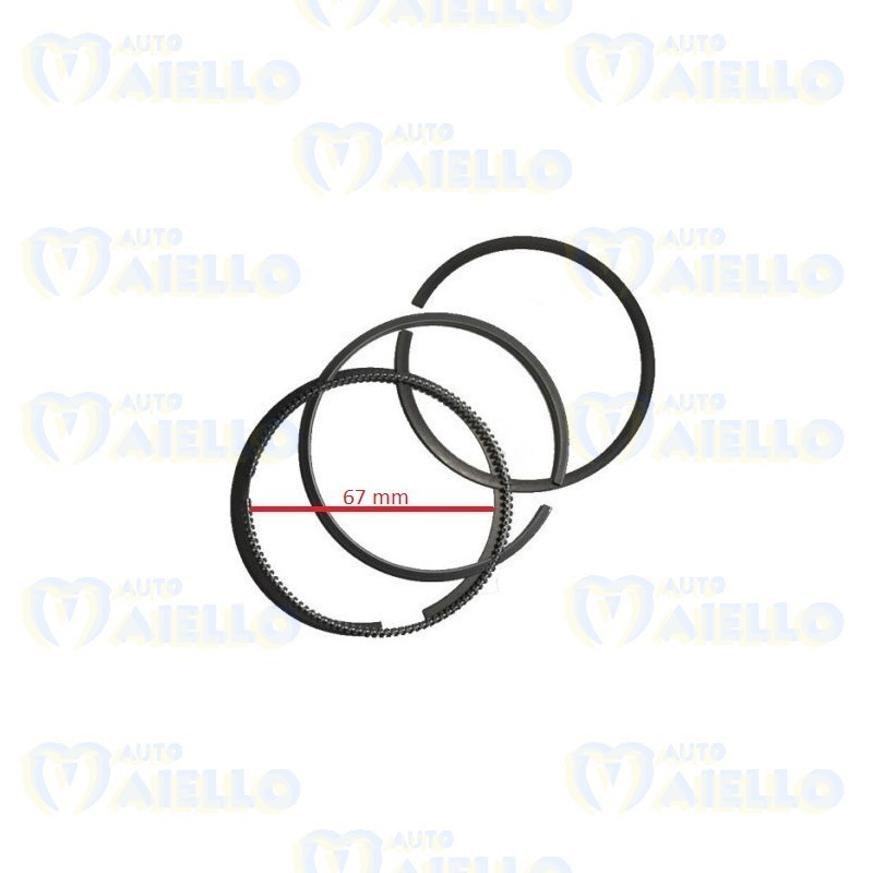 SERIE SEGMENTI STANDARD X UN PISTONE MOTORE KUBOTA Z482 AIXAM