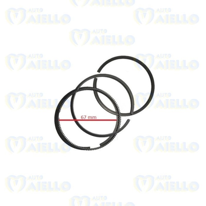 SERIE SEGMENTI STANDARD X UN PISTONE MOTORE KUBOTA Z482 AIXAM