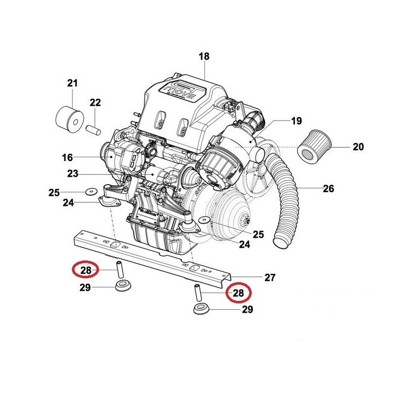 PERNO REAZIONE SILENTBLOCK ANTERIORE GRECAV SONIQUE