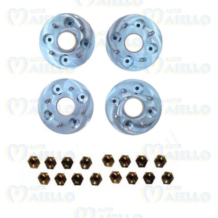 KIT 4 DISTANZIALI RUOTA INTERASSE 115mm + BULLONERIA AIXAM BELLIER GRECAV JDM